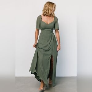 Baltic Born Olive Green Maxi Dress